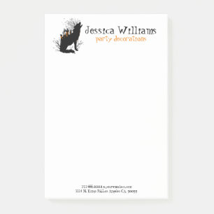 Halloween Wolf Spooky Trees & Castle Post-it Notes
