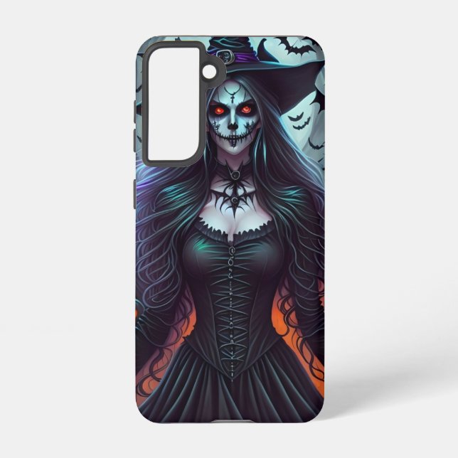 Halloween woman samsung galaxy s21 case (Back)