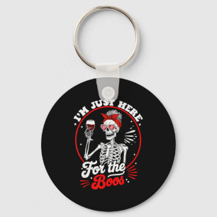 Halloween Women Funny I'm Just Here For The Boos S Keychain