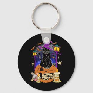 Halloween  Women Men Kids Halloween Black Cat Pump Keychain