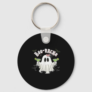 Halloween Women's Ghost Boo Racha Funny Margarita  Keychain