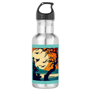 Halloween - Woodcut Style 7 532 Ml Water Bottle