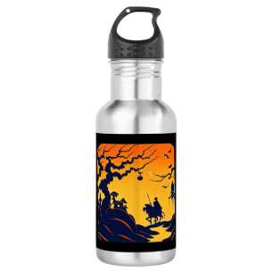 Halloween - Woodcut Style 8 532 Ml Water Bottle