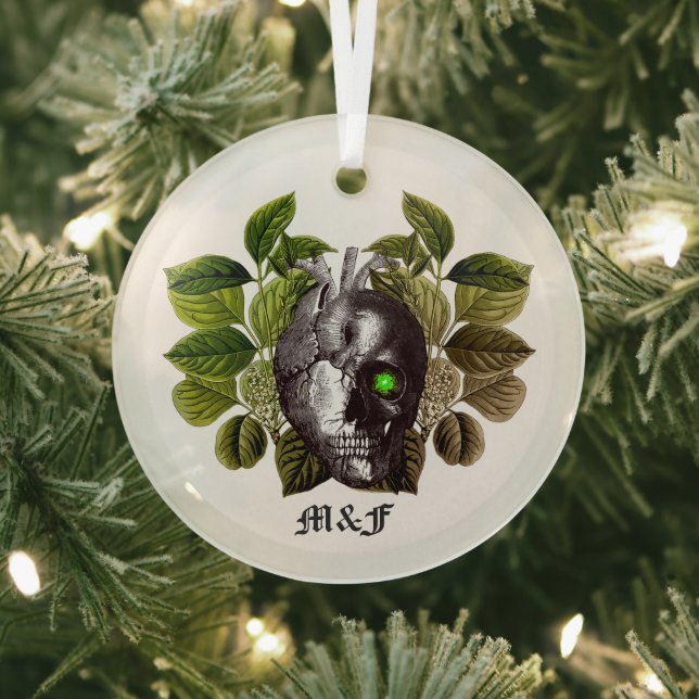 Halloween Woodland Glass Ornament (Insitu)