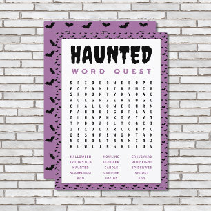 Halloween Word Search Game Haunted Word Games