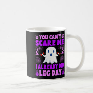 Halloween Workout Women Ghost Training With Dumbbe Coffee Mug