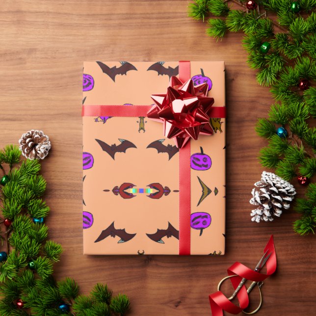 Halloween  wrapping paper (Holiday Gift)