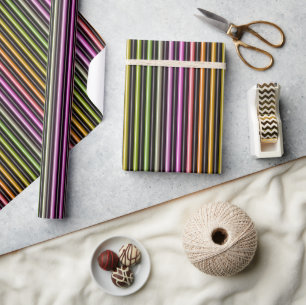 Halloween Wrapping Paper Colourful Pattern
