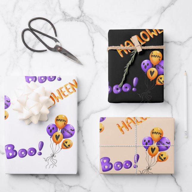 Halloween Wrapping Paper , gift wrapping  (Front)