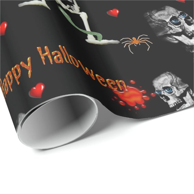 Halloween  Wrapping Paper, Happy Halloween Paper (Roll Corner)