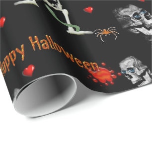 Halloween  Wrapping Paper, Happy Halloween Wrapping Paper