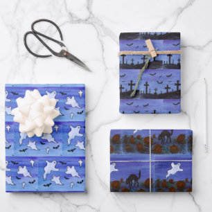 Halloween Wrapping Paper Sheet