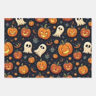 Halloween Wrapping Paper Sheets