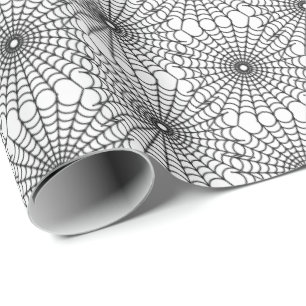 Halloween Wrapping Paper-Spider Webs Paper