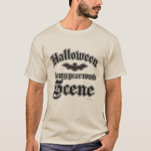 Halloween Year Round Scene Epic Funny Bat Motto T-Shirt