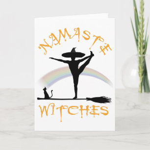 Halloween Yoga Lgbt Pride - Namaste Witches _1 Card