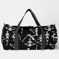 halloween yoga skeletons black