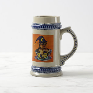 Halloween Yorkie Poo Beer Stein
