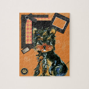 HALLOWEEN YORKIE POO JIGSAW PUZZLE