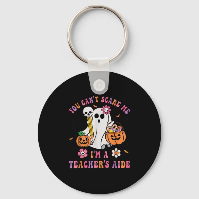 Halloween You Can't E Me I'm A School Teacher's Ai Keychain (Front)