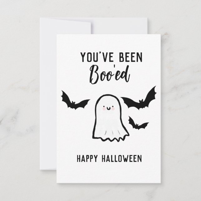Halloween Youve Been Boo ed  Thank You Card (Front)