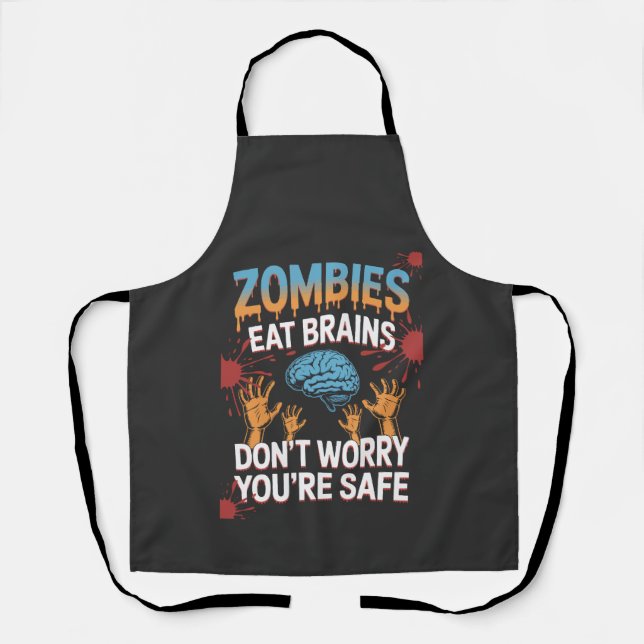 Halloween Zombie Apron (Front)
