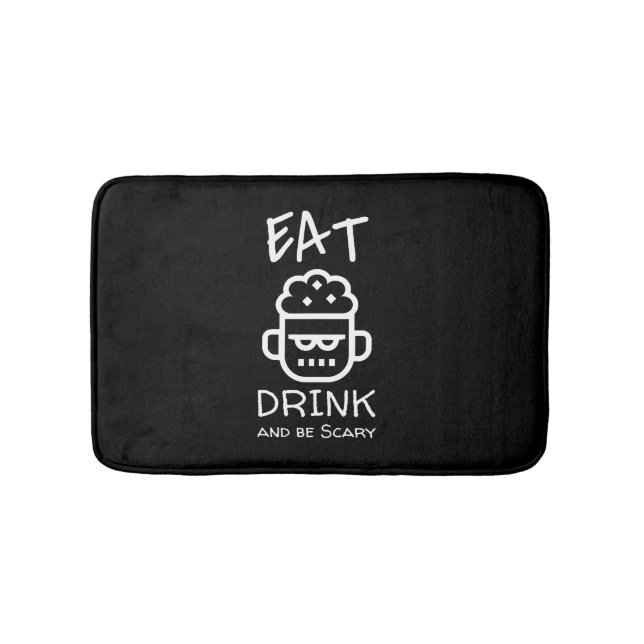 Halloween Zombie              Bath Mat (Front)