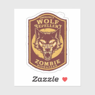 Halloween Zombie Biohazard Wolf Repellent Bottle