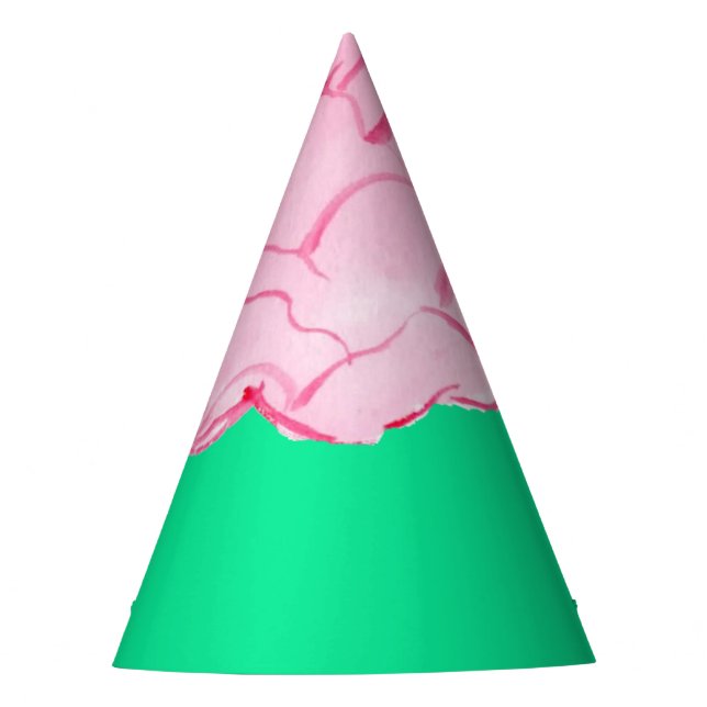 Halloween zombie brain kid party hat (Front)