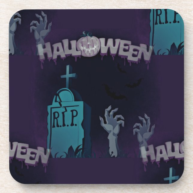 halloween zombie coaster (Front)