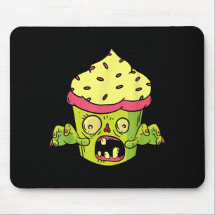 Halloween Zombie Cupcake Muffin Monster Foodie Mouse Pad