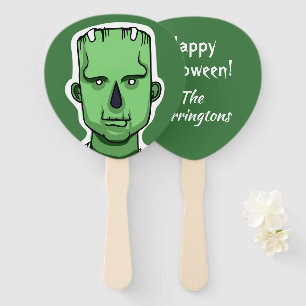 Halloween Zombie custom text hand fan set
