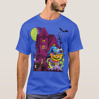 Halloween Zombie Evil Killer Demon Pumpkin Horror  T-Shirt