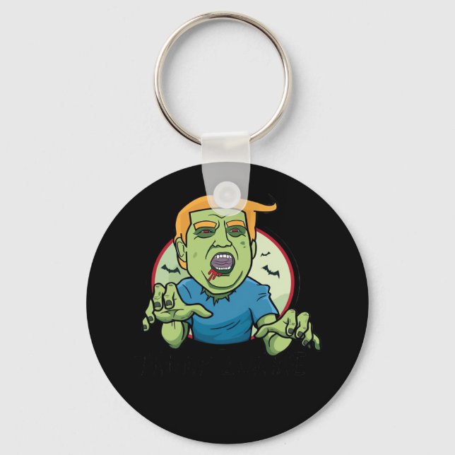 Halloween  Zombie Funny Classic Keychain (Front)