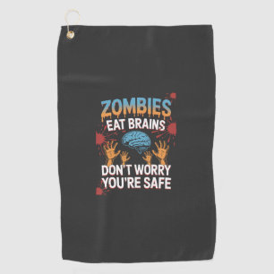 Halloween Zombie Golf Towel