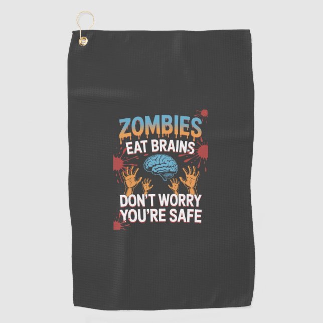 Halloween Zombie Golf Towel (Front)