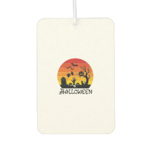Halloween Zombie Hand Tombstone Tree Black Cat Bat Air Freshener