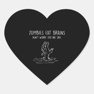 Halloween Zombie Heart Sticker