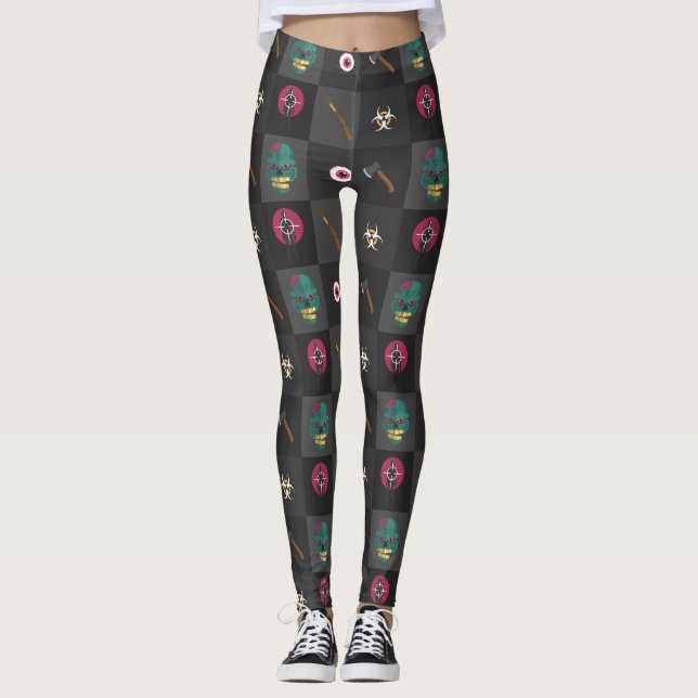 halloween zombie hunter leggings (Front)
