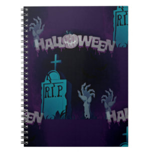 halloween zombie notebook