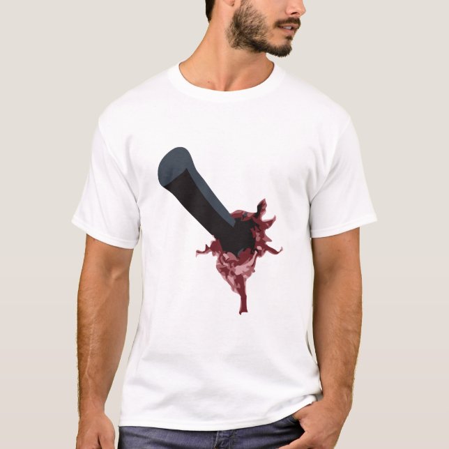 Halloween Zombie / Open Scar T-Shirt (Front)