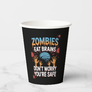 Halloween Zombie Paper Cups