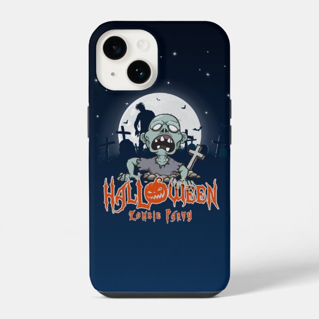 Halloween Zombie Party |  iPhone Case (Back)