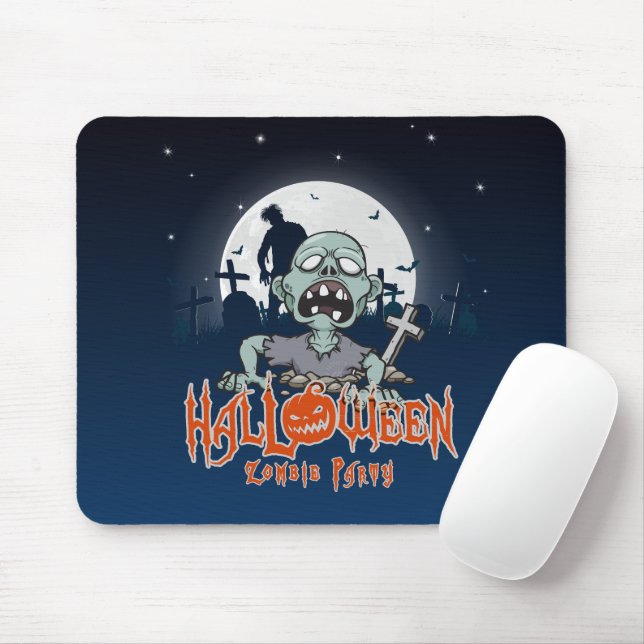 Halloween Zombie Party |  Mouse Pad (With Mouse)
