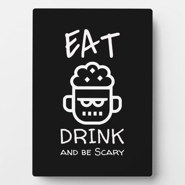 Halloween Zombie              Plaque (Front)