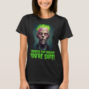 Halloween  Zombie Punk Horror Poster Party Costume T-Shirt