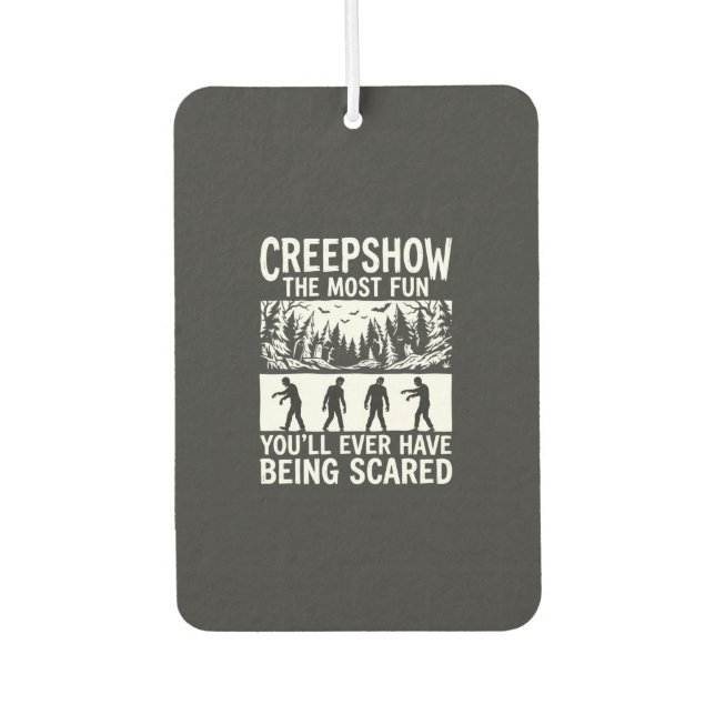 Halloween Zombie Scared Horror Vector Design_1 Air Freshener (Front)