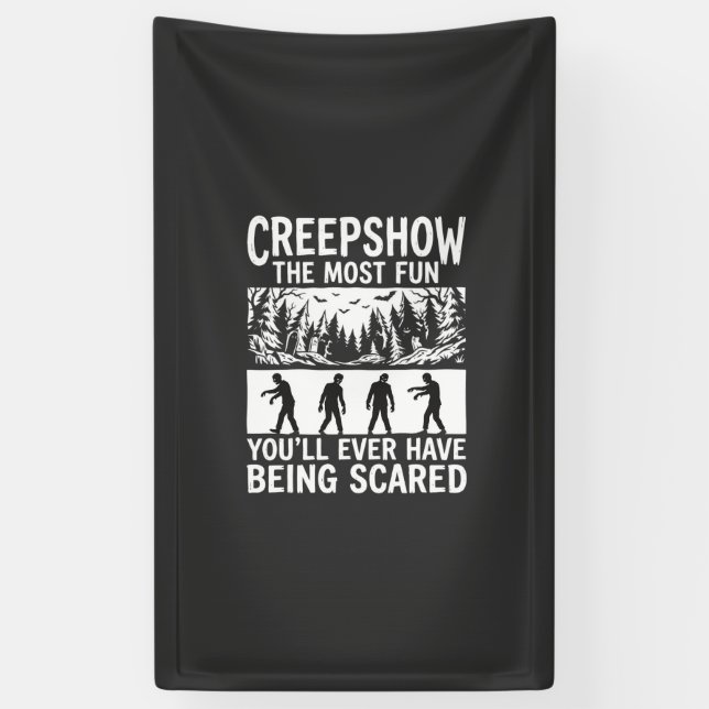 Halloween Zombie Scared Horror Vector Design_1 Banner (Vertical)