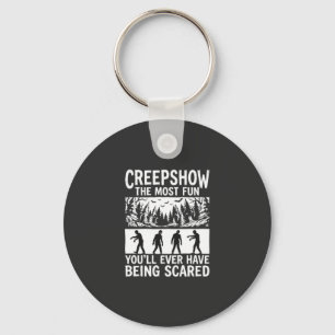 Halloween Zombie Scared Horror Vector Design_1 Keychain