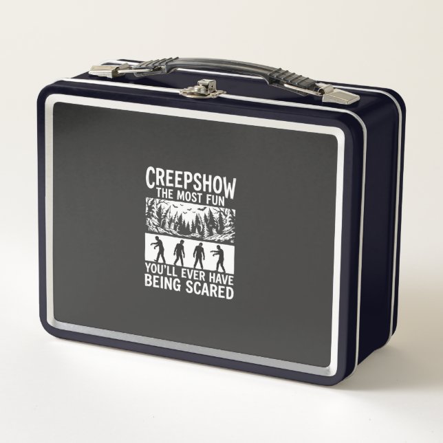 Halloween Zombie Scared Horror Vector Design_1 Metal Lunch Box (Front)
